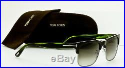 NEW TOM FORD LOUIS TF386 48K Brown withGreen Havana Frame Brown Gradient 55mm Lens