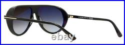 NEW TOM FORD MARCUS TF1023 01B SHINY BLACK WithGREY GRADIENT LENS SUNGLASSES 60-13
