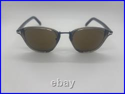 NEW TOM FORD TF 1049-D 20J SHINY GRAY AUTHENTIC SUNGLASSES 50-21-145mm NO CASE