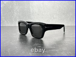 NEW TOM FORD TF 1154 ILIAS SUNGLASSES SHINY BLACK withGRAY LENS 01A! SHIPS TODAY