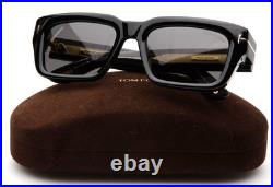 NEW TOM FORD TF 1203 01A Black Sunglasses 51-19-135mm B42mm Italy