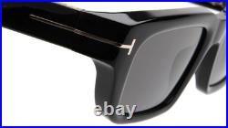 NEW TOM FORD TF 1203 01A Black Sunglasses 51-19-135mm B42mm Italy