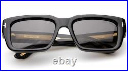 NEW TOM FORD TF 1203 01A Black Sunglasses 51-19-135mm B42mm Italy