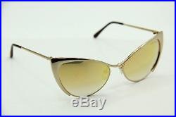NEW TOM FORD TF 304 28G NASTASYA GOLD GRADIENT AUTHENTIC SUNGLASSES 56-17 WithCASE