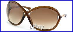 NEW TOM FORD WHITNEY TF9 FT0009 SUNGLASSES 692 BROWN