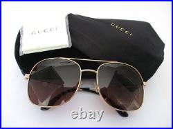 NEW Tom Ford Delilah FT 758 Navigator Aviator Rose Gold Sunglasses With Case