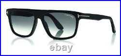 NEW Tom Ford FT 0628 Sunglasses 01B Shiny Black / Gradient Smoke 100% AUTHENTIC