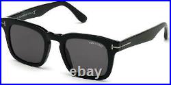 NEW Tom Ford FT 0751FN Sunglasses 01A Shiny Black/ Smoke Lenses/ Gunmetal