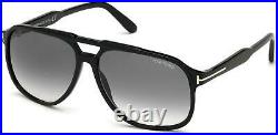 NEW Tom Ford FT 0753 Sunglasses 01B Shiny Black/ Gradient Smoke Lenses AUTHENTIC