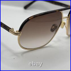 NEW Tom Ford FT 1019 Sunglasses 30F Shiny Pale Gold Dark Havana 100% AUTHENTIC