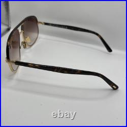 NEW Tom Ford FT 1019 Sunglasses 30F Shiny Pale Gold Dark Havana 100% AUTHENTIC