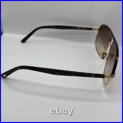NEW Tom Ford FT 1019 Sunglasses 30F Shiny Pale Gold Dark Havana 100% AUTHENTIC