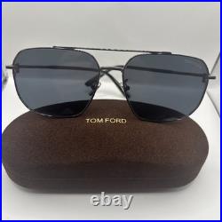 NEW Tom Ford FT 1249K Sunglasses 08A Shiny Gunmetal 100% AUTHENTIC