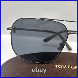 NEW Tom Ford FT 1249K Sunglasses 08A Shiny Gunmetal 100% AUTHENTIC