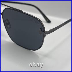 NEW Tom Ford FT 1249K Sunglasses 08A Shiny Gunmetal 100% AUTHENTIC
