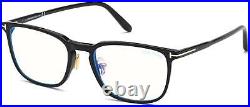 NEW Tom Ford FT 5699B Sunglasses 001 Shiny Black / Blue Block Lenses AUTHENTIC