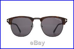 NEW Tom Ford FT0248 52A 53 Dark Havana Ruthenium Mens Sunglasses Glasses