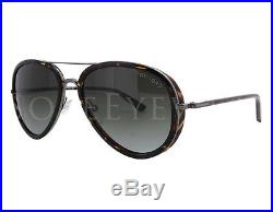 NEW Tom Ford FT0341-09P TF 341 Miles Dark Havana Grey Sunglasses (NO CASE)