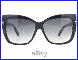NEW Tom Ford FT0390 01B TF 390 Black / Grey Gradient Sunglasses