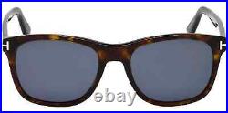 NEW Tom Ford FT0595-52D-55 Black Blue Sunglasses