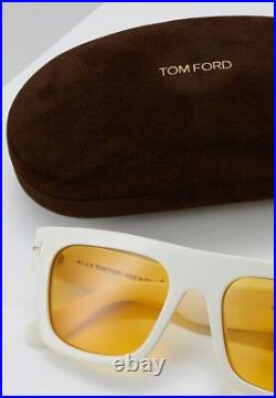 NEW Tom Ford FT0711S-25E-53 Ivory Sunglasses