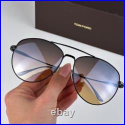 NEW Tom Ford FT0784/S Milla 01C Black Titanium Gradient Grey Mirror Sunglasses NEW Tom Ford FT0784/S Milla 01C Black Titanium Gradient Grey Mirror Sunglasses