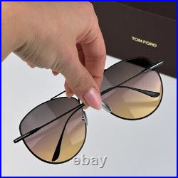 NEW Tom Ford FT0784/S Milla 01C Black Titanium Gradient Grey Mirror Sunglasses NEW Tom Ford FT0784/S Milla 01C Black Titanium Gradient Grey Mirror Sunglasses
