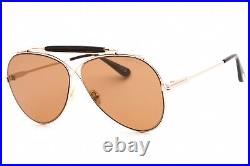 NEW Tom Ford FT0818-28E Shiny Rose Gold Sunglasses