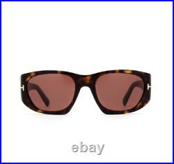 NEW Tom Ford FT0987-52S-53 Dark Havana Sunglasses