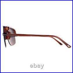 NEW Tom Ford FT1003-45V-63 Shiny Light Brown Sunglasses