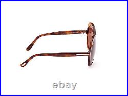 NEW Tom Ford FT1013-52Y-64 Dark Havana Sunglasses