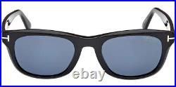 NEW Tom Ford FT1076-01M-54 Shiny Black Sunglasses