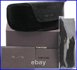 NEW Tom Ford FT1076-01M-54 Shiny Black Sunglasses