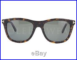 NEW Tom Ford FT500 52N Andrew Dark Havana / Grey Sunglasses