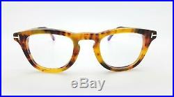 NEW Tom Ford FT5488 055 B/V 47mm Havana Low Light Yellow AUTHENTIC TF5488 055