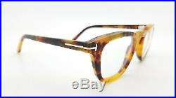 NEW Tom Ford FT5488 055 B/V 47mm Havana Low Light Yellow AUTHENTIC TF5488 055