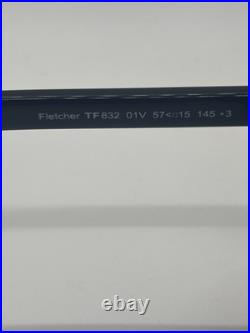 NEW Tom Ford Fletcher TF832 01V Black Sunglasses 57-15-145mm NO CASE