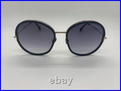 NEW Tom Ford Hunter-02 TF946 01B Black Round Sunglasses 58-18-140mm NO CASE