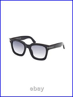 NEW Tom Ford LEIGH-02 FT1115-01B Shiny Black Sunglasses