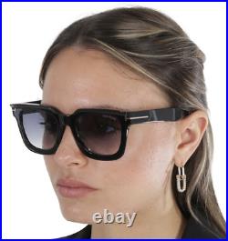 NEW Tom Ford LEIGH-02 FT1115-01B Shiny Black Sunglasses