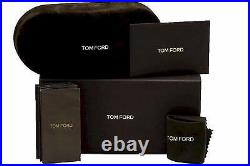 NEW Tom Ford Morgan FT0513 01W 57mm Shiny Black / Blue Gradient Lens