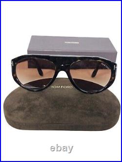 NEW Tom Ford REX FT1001-52F 57MM Oval Sunglasses. Dark Havana $578