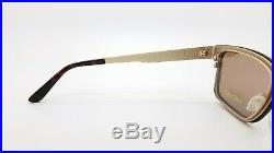NEW Tom Ford RX Frame Gold TF5475 32E 54mm AUTHENTIC Clip On Brown Sunglasses
