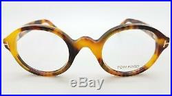 NEW Tom Ford RX Glasses Frame Light Tortoise TF5490 056 46 AUTHENTIC Round Small