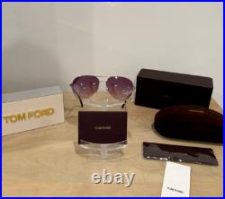 NEW Tom Ford Sunglasses Clark FT823 28U 59mm Rose Gold Pink Gradient Bordeaux NEW Tom Ford Sunglasses Clark FT823 28U 59mm Rose Gold Pink Gradient Bordeaux
