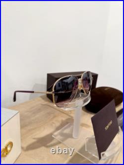 NEW Tom Ford Sunglasses Clark FT823 28U 59mm Rose Gold Pink Gradient Bordeaux NEW Tom Ford Sunglasses Clark FT823 28U 59mm Rose Gold Pink Gradient Bordeaux