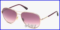 NEW Tom Ford Sunglasses Clark FT823 28U 59mm Rose Gold Pink Gradient Bordeaux NEW Tom Ford Sunglasses Clark FT823 28U 59mm Rose Gold Pink Gradient Bordeaux