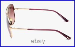 NEW Tom Ford Sunglasses Clark FT823 28U 59mm Rose Gold Pink Gradient Bordeaux NEW Tom Ford Sunglasses Clark FT823 28U 59mm Rose Gold Pink Gradient Bordeaux