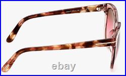 NEW Tom Ford Sunglasses Olivia-02 FT914 72F 54mm Transparent Pink Antique Havana