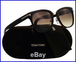 NEW Tom Ford Sunglasses TF 290 Black 01F Rock 55mm